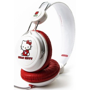 Casque Coloud - White & Red Hello Kitty