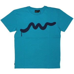 WESC T-shirt - Stash Spray Line - Process Blue