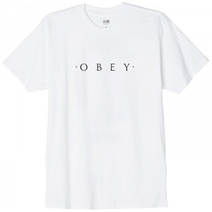 T-Shirt Obey - Novel Obey - White