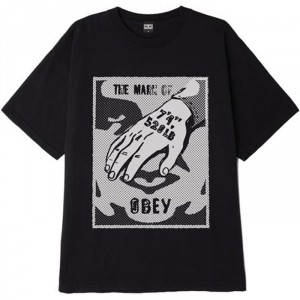 T-Shirt Obey - Mark of Obey - Off Black