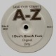 AZ - I don't give a fuck / Love me in a special way - 12''