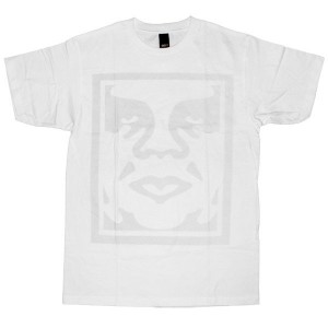 OBEY Basic T-Shirt - Dot Face - White