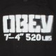 OBEY T-shirt - 7'4'' ''520 LBS Stencil'' - Black