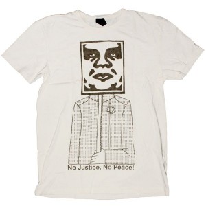 OBEY Antiques T-Shirt - No Justice, No Peace - Scour