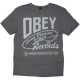 OBEY Vintage Heather T-Shirt - Obey Long Pla - Black