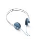 Casque AIAIAI - Petrol Blue w/ green plug Tracks with mic - headset