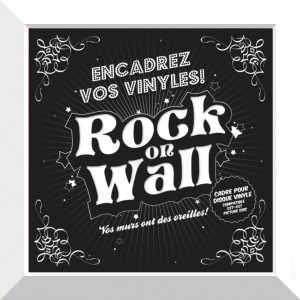 RockOnWall - Cadre pour disque vinyle - Blanc Mac