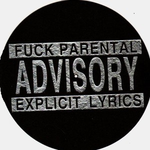 Silver Fuck Parental Advisory - Slipmats
