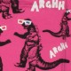 LAZY OAF T-shirt - Godzilla - Pink