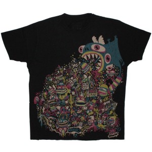 BEAUTIFUL DECAY T-shirt - Throw Up - Black