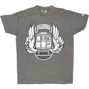 DESTROY ALL TOYS T-shirt  - Dat Train - Grey