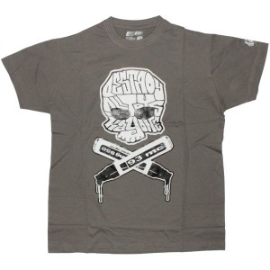 DESTROY ALL TOYS T-shirt  - Skull & Bones - Grey