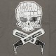 DESTROY ALL TOYS T-shirt  - Skull & Bones - Grey