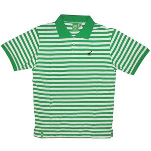 LRG Polo - Grass Roots Striped Polo - Kelly