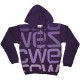 WESC Sweat - Hood Zip Logo Biggest-PA - Purple