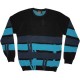 WESC Knitted Sweater - Stash Stripe Drip - Black