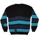 WESC Knitted Sweater - Stash Stripe Drip - Black