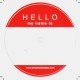 Sticker Temple Of Deejays - Macaron ''Hello my name is'' x4