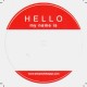 Sticker Temple Of Deejays - Macaron ''Hello my name is'' x4
