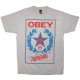 OBEY Basic T-shirt - Classic Crest - Heather Grey