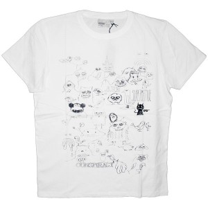 WESC T-Shirt - D&eacute;j&agrave; Vu Characters - White
