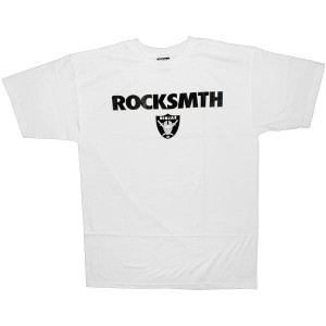 ROCKSMITH T-shirt - Black & Silver Tee - White