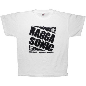 T-shirt Raggasonic - N&B Logo - White