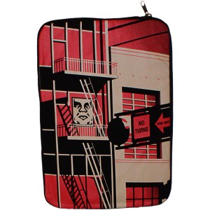 Housse portable Obey - Fire Escape Notebook Sleeve 15'' - Black