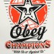 T-shirt Obey - Basic Tees - '89 Champs - White