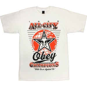 T-shirt Obey - Basic Tees - '89 Champs - White