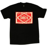 T-shirt Obey - Standard Issue Basic Tees - Obey Trademark - Black