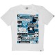 Scratch Science T-shirt - Blue Phases - White